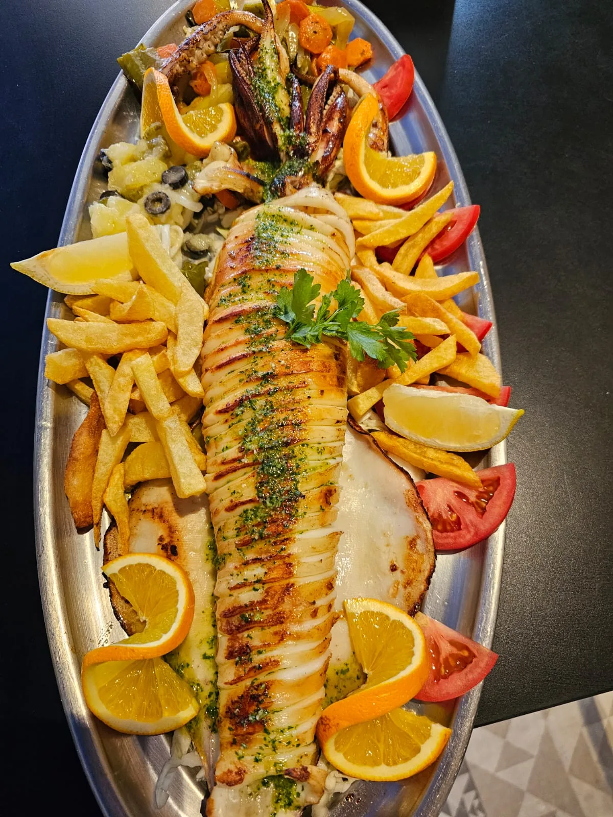 Mariscada al papillote